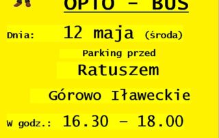 Informacja - zaproszenie na bezpłatne komputerowe badanie wzroku